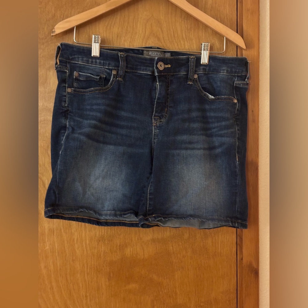 Torrid Dark Blue Jean Shorts